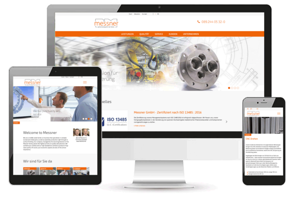 Bild Website Messner "go-digital" gefördert
